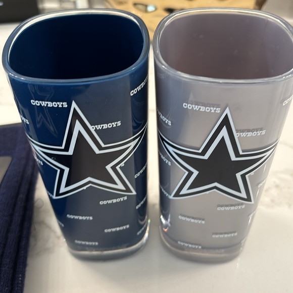 Dallas Cowboys NFL football scarf and tumbler cups set - Picture 5 of 6